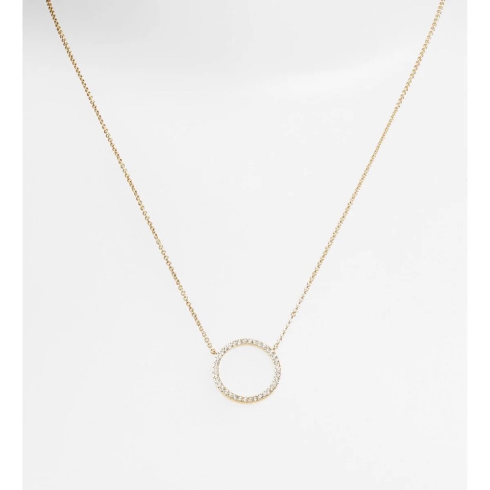 Nadri circle pendant necklace